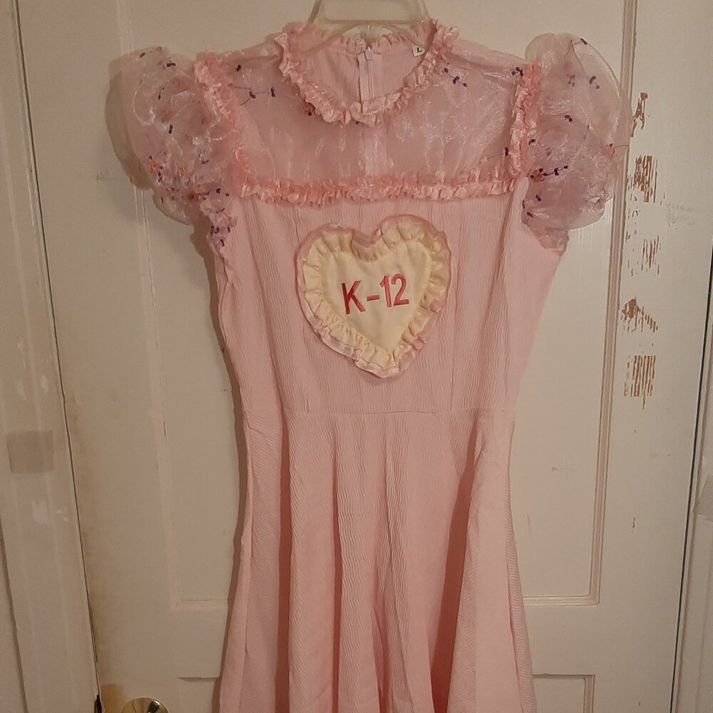 K-12 Dress Melanie Martinez,  Puff Sleeves Cosplay , Kids Sizes Small and Large